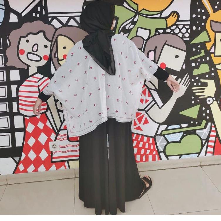 (STOK TERBARU) REAFY OUTER SCARF KIMONO BY MK.heejab/OUTER KIMONO READY SIAP KIRIM/OUTER CROP KIMONO