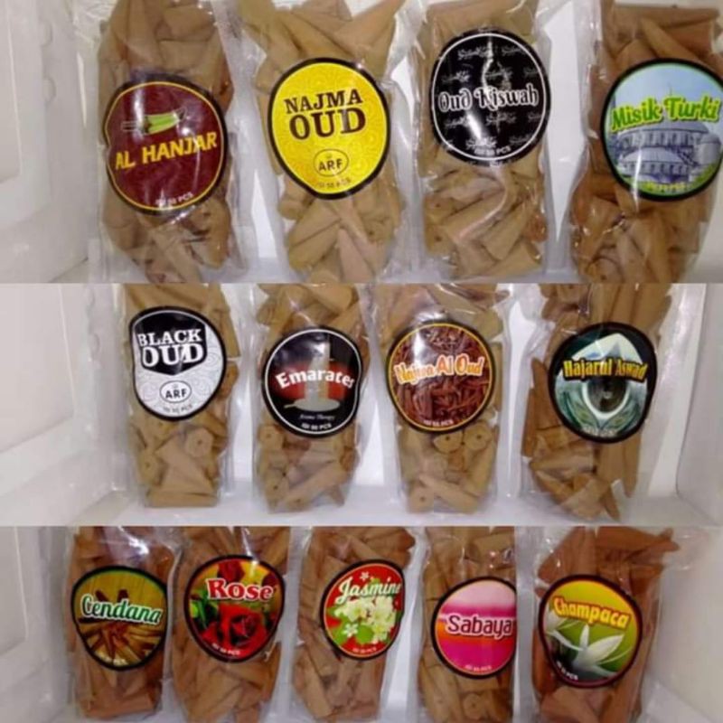 BuhurKrucut Isi 50pcs aneka Aroma