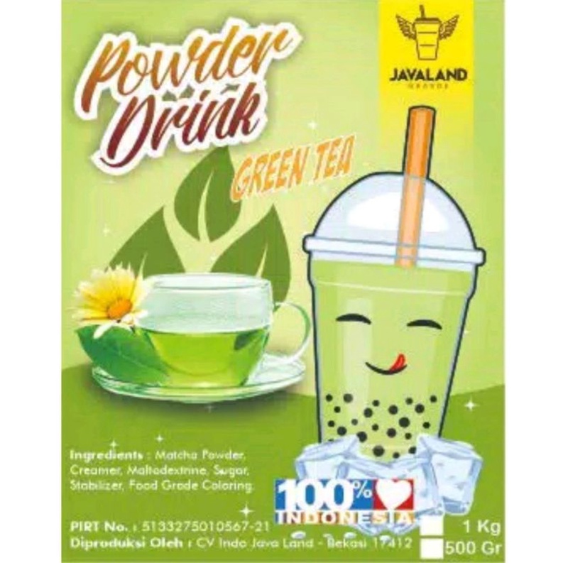 

Bubuk Minuman Powder Drink Rasa Green Tea Javaland 1 Kg