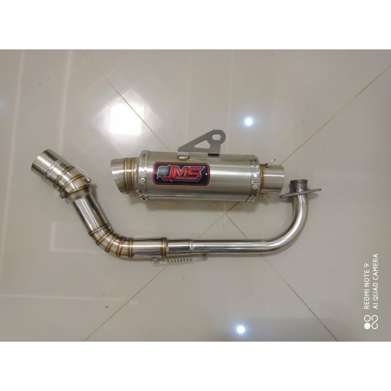 Knalpot JMS Buat Motor Matic Mio . Knalpot Mio Sporty Mio GT Drag Mio Racing