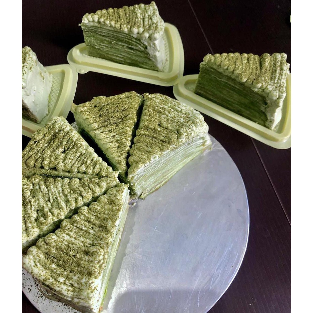 

Kue Matcha Millescrepes