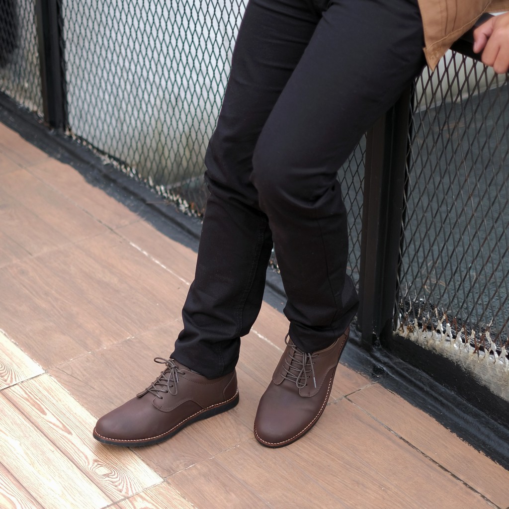 BRIDGE BROWN |ManNeedMe x Reyl| Sepatu Pantofel Pria Derby Shoes ORIGINAL