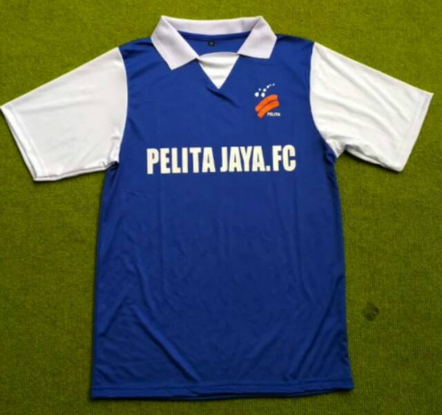 Jersey Pelita Jaya FC Bakrie Karawang Home Biru Era Perserikatan 1990 Retro Lokal
