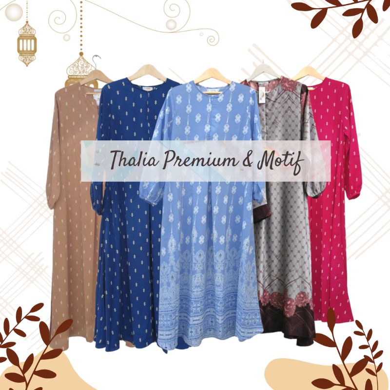 Gamis Syari Thalia Motif | Limited | by Pelangi Hijab