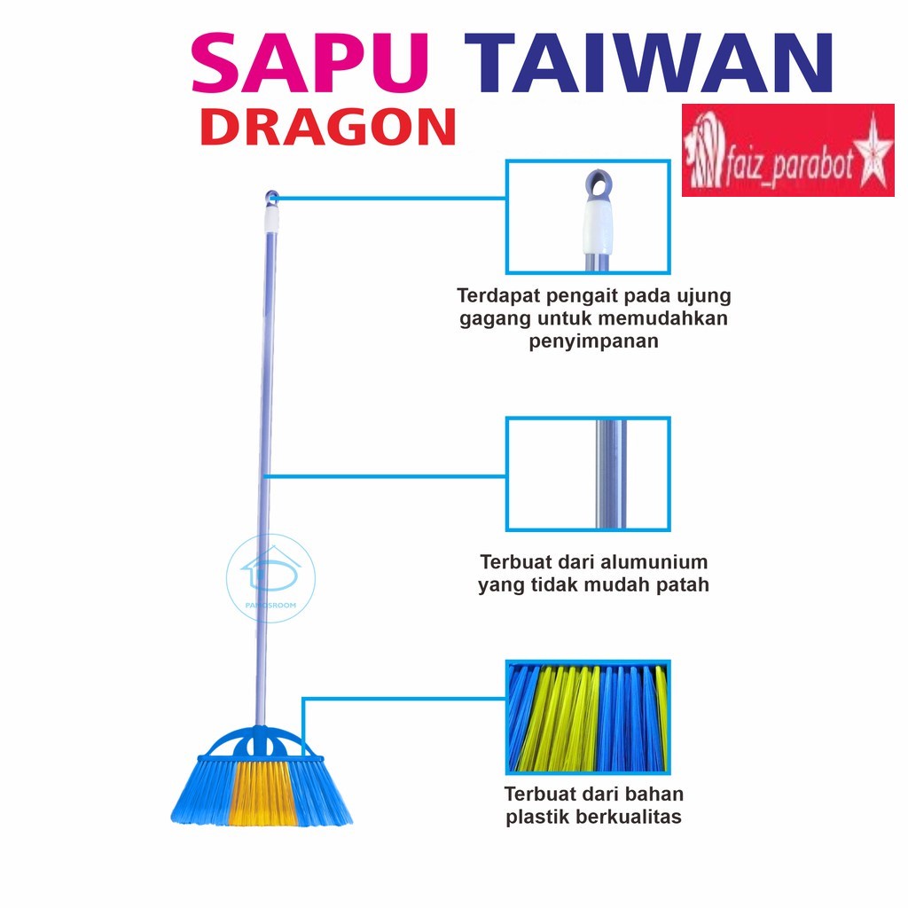 Sapu Taiwan Warna Dragon