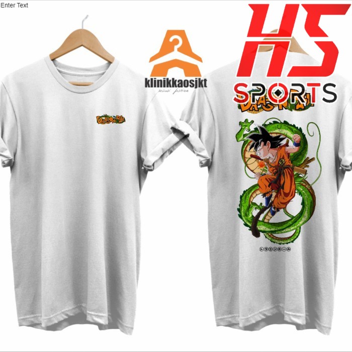 KAOS - BAJU KARAKTER GOKU AND DRAGON DRAGON BALL - TSHIRT DRAGON BALL