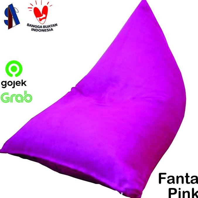 

Bean Bag, Sofa Malas Triangle, Termasuk Isian Styrofoam - Fanta Pink Strwom12