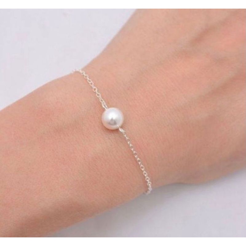 Gelang rantai perak 925 || mutiara Lombok asli