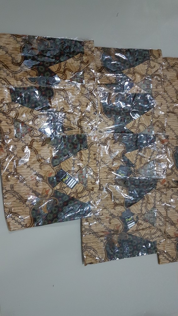 Kemeja Batik Pria Modern Sogan Seno Sakti Diskon Murah Grosir Nyala Batik Hrb026 Hits