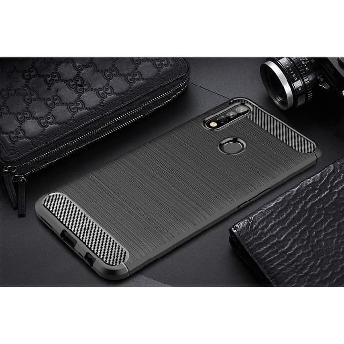 Silicon Case OPPO A8 A31 Softcase iPAKY Carbon Casing Cover