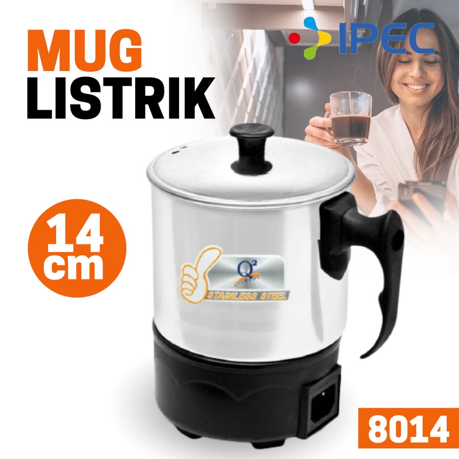 Mug listrik /Teko listrik 14 cm / Pemanas air Electric heating cup 8014