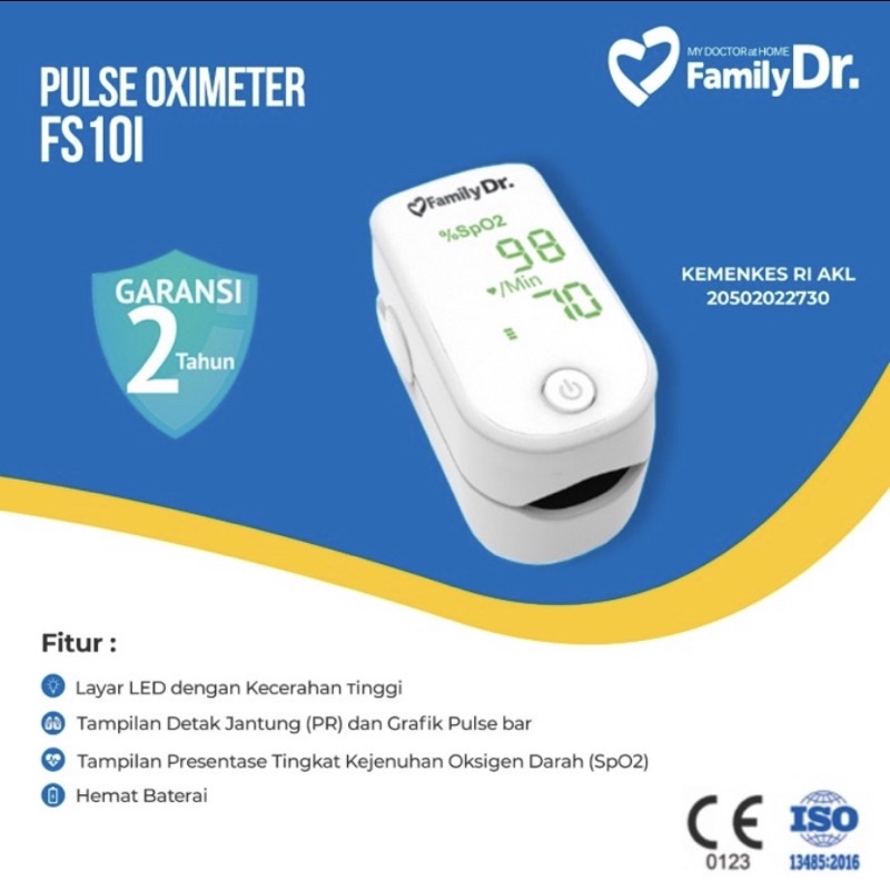 FAMILY DR. PULSE OXIMETER FS10i BERGARANSI