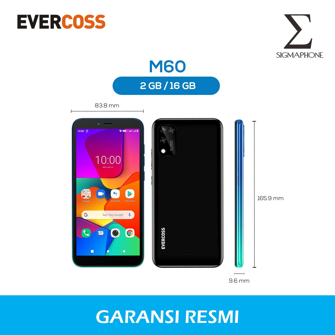 Hp Evercoss 4g Lte M60 Ram 2gb 16gb Dual Camera Android 10 4g Lte Full Screen 5 7 Inch Face Unlock Shopee Indonesia