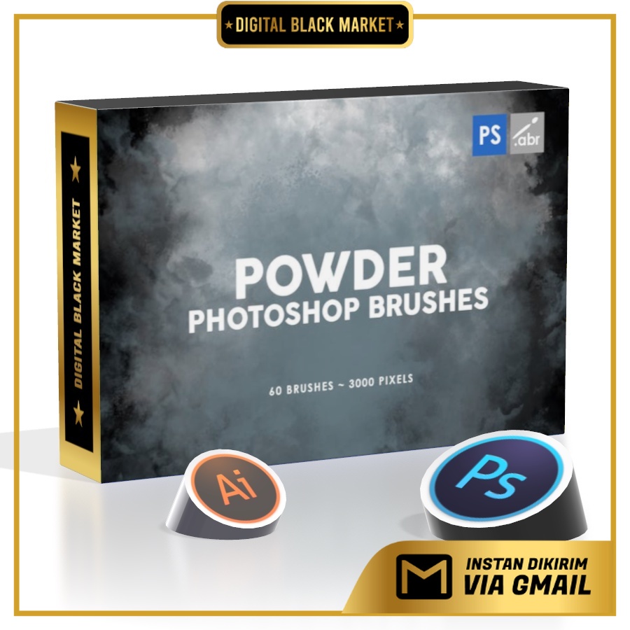 60 Powder - Photoshop Stamp Brushes