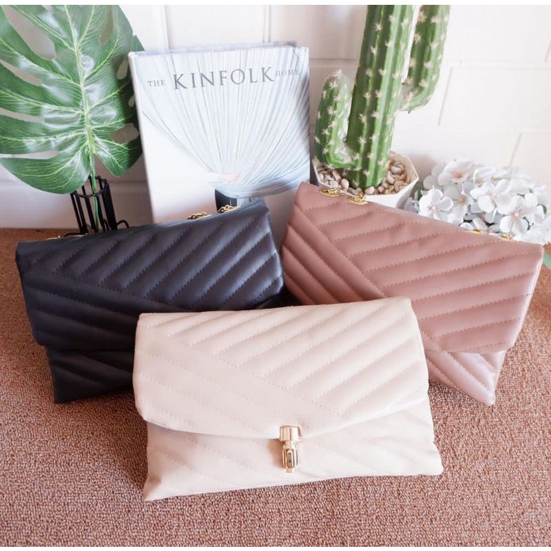 TAS RANTAI WANITA /ARELIA BAG / TAS SLEMPANG WANITA / TAS rantai cewek murah/tas rantai wanita ELEGA