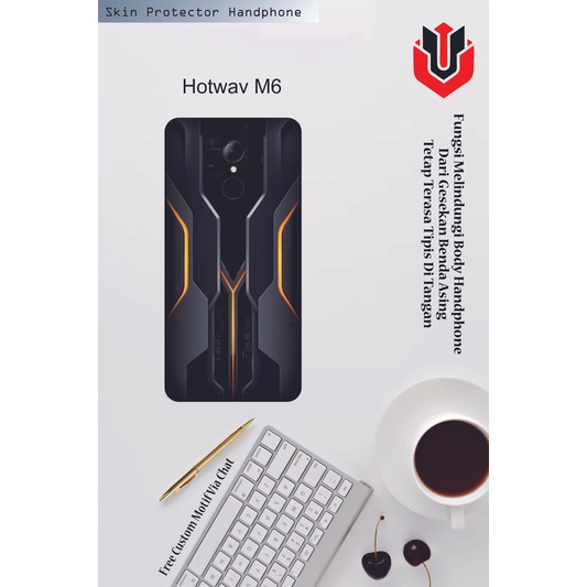 Isi 2pcs Garskin Hp Hotwav M6 Motif RT - Free Custom Motif via Chat
