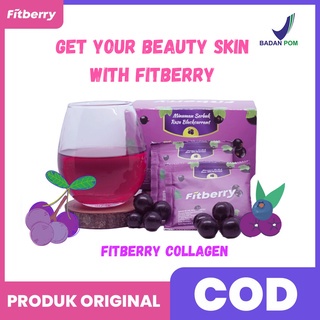 MINUMAN KOLAGEN FITBERRY MINUMAN SERBUK KOLAGEN  ,BILBERRY  & RASA BLACCURANT (BPOM & HALAL)