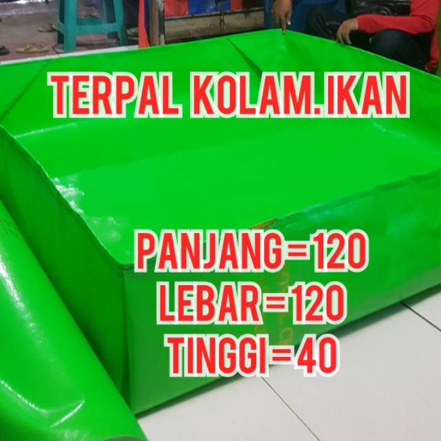 TERPAL KOLAM IKAN 120x120x40 TYPE A12 ORIGINAL