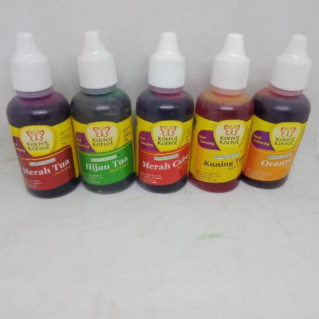 

KOEPOE KOEPOE, PEWARNA MAKANAN, FOOD COLOURING, Rp. 4.350/30ml