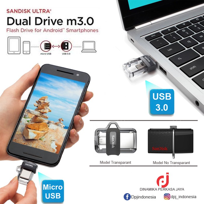 FlashDisk SanDisk Ultra Dual Drive 256GB USB3.0 - Original