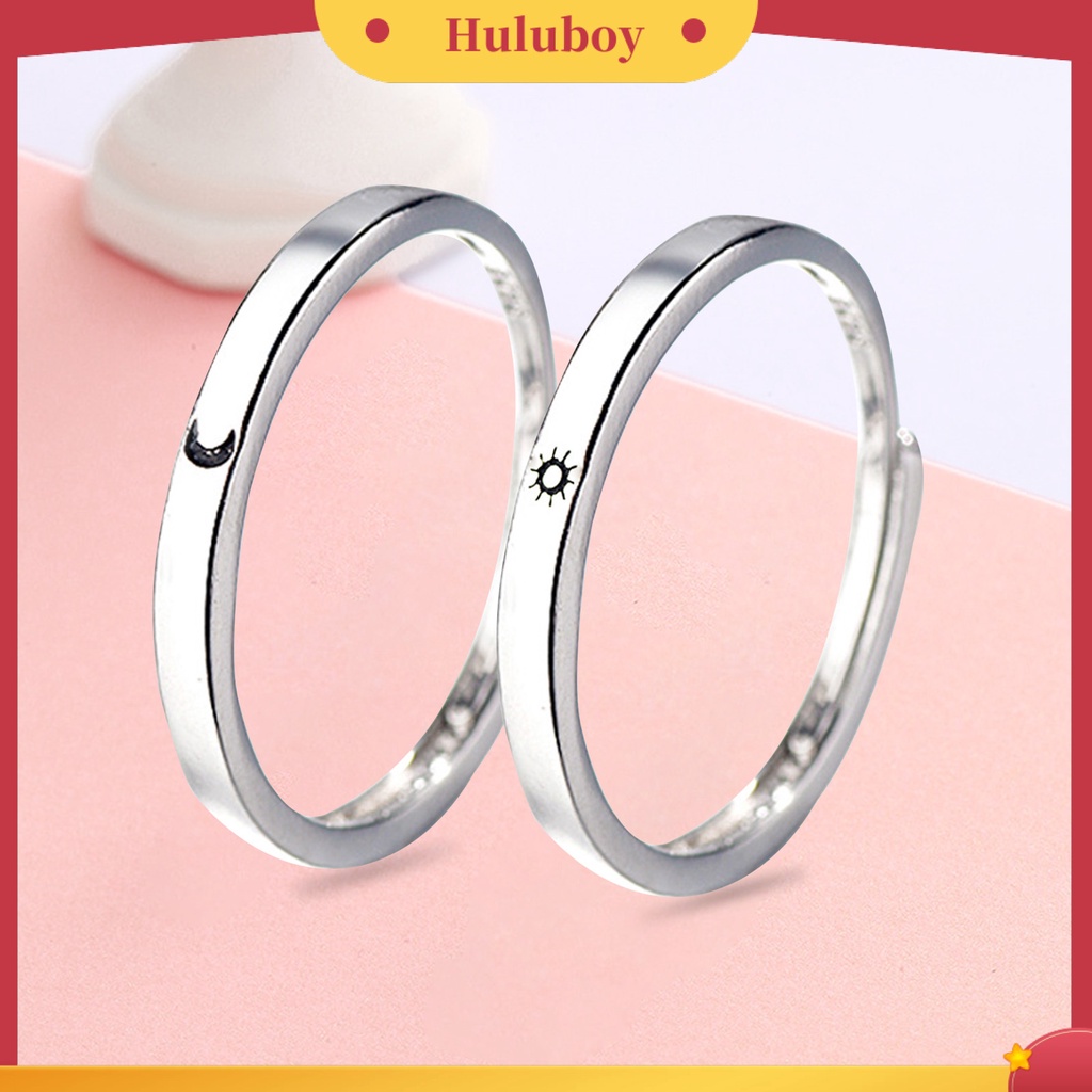 Hu Hu Hu Hu Hu Alat Bantu Pasang Kacamata♡ 1 Pasang Cincin Model Terbuka Adjustable Bahan Tembaga Anti Gores Untuk Pasangan