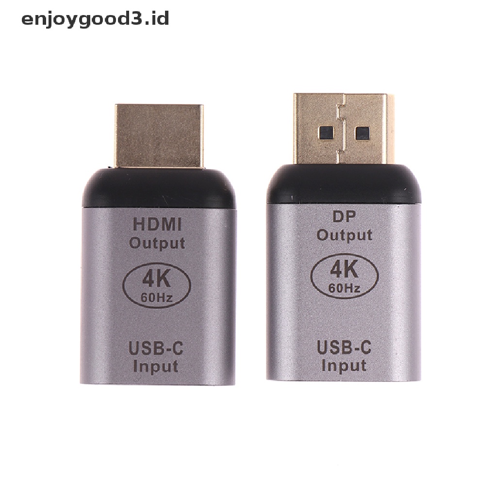 Adapter Konverter Video Uhd 8k Tipe C Ke Hdmi / Vga / Dp / Rj45 / Mini Dp 4k 60hz