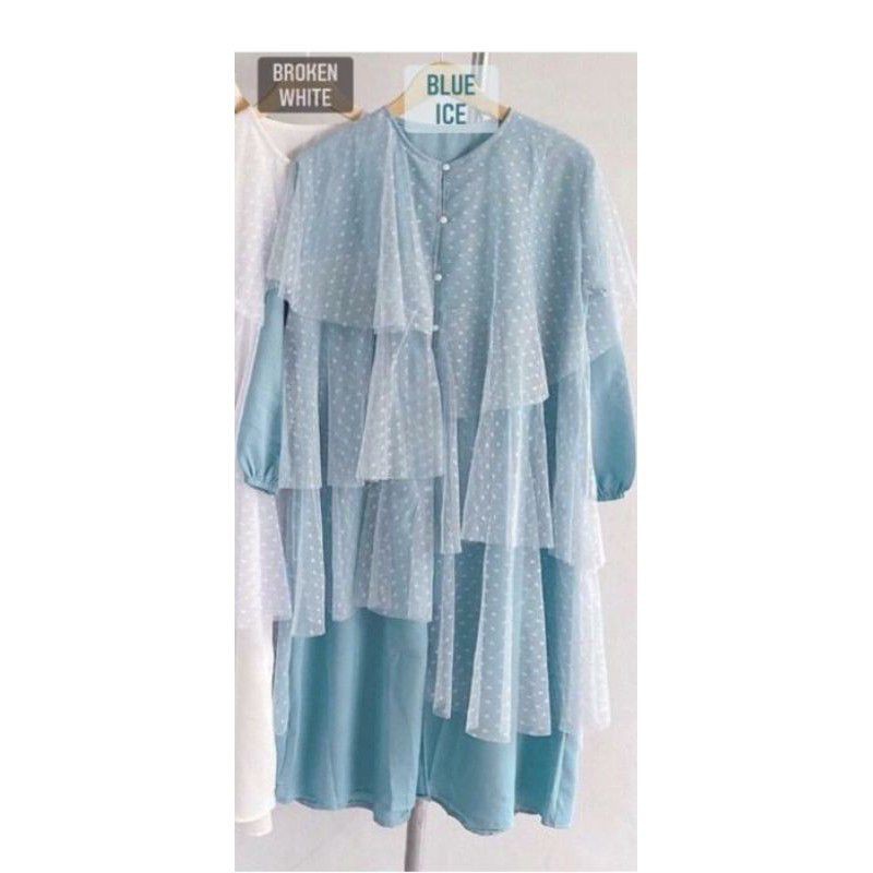 ananta long tunik tile // dayana tunik // tunik tille dot kekinian