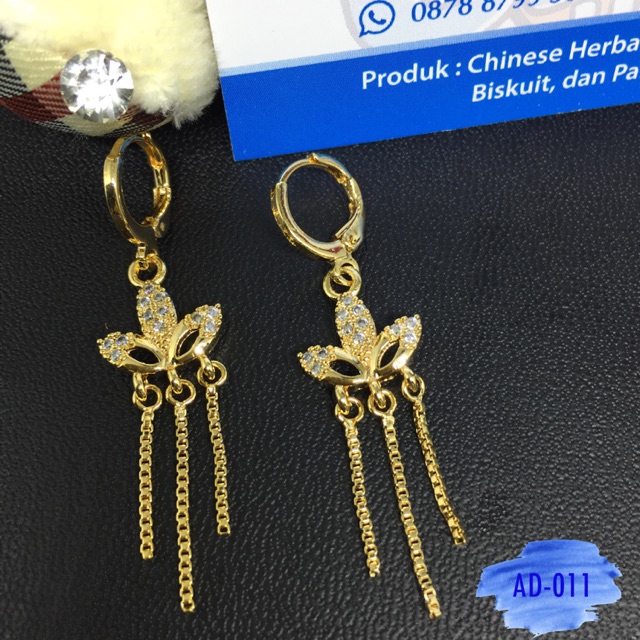 Anting Lapis Emas ~ AD011 ~ Perhiasan ~ Jewelry