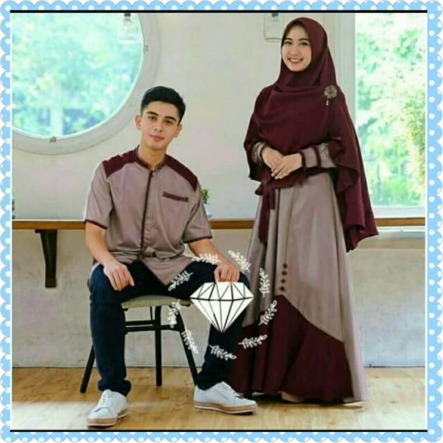 Samawa Couple Syari Set / Baju Pasangan Muslim