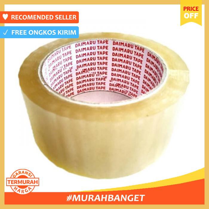 

Lakban Bening Daimaru 2" (Transparent Opp Tape) - Pengikat & Perekat - Selotip & Double Tape