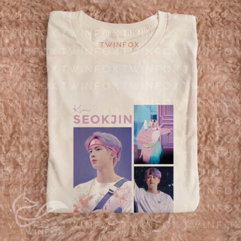 Kaos Kpop Unisex Kim Seokjin Photo