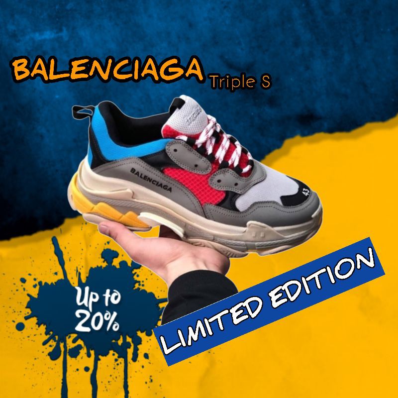 Sepatu Sneakers Balenciaga Triple S Premium Original Quality