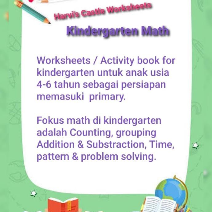 Worksheet Busy Book Buku Edukasi Aktivitas Kindergarten Anak Tk 4-6 Th | Shopee Indonesia