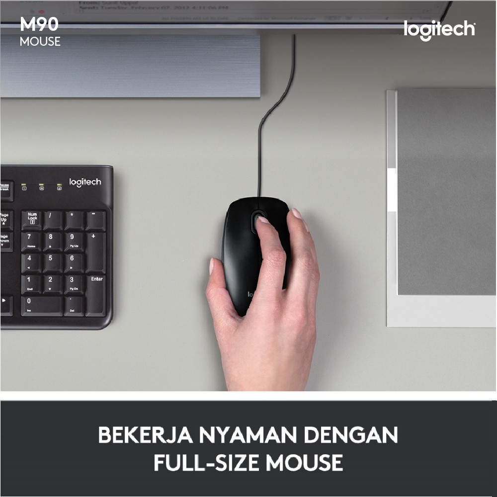 Logitech M90 Mouse USB Kabel Original