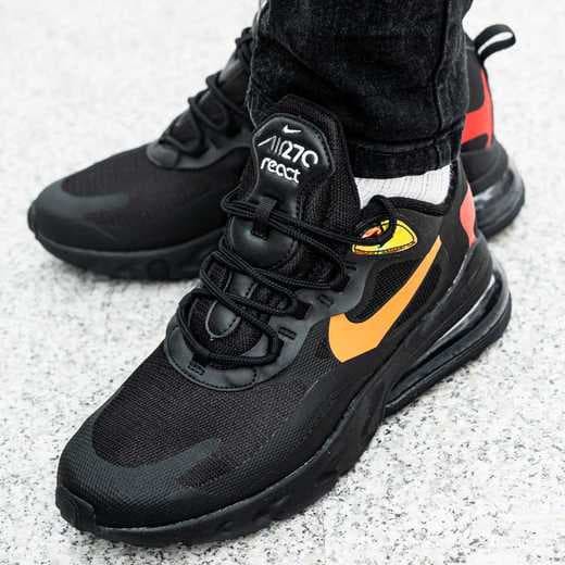 air max 270 react orange and black