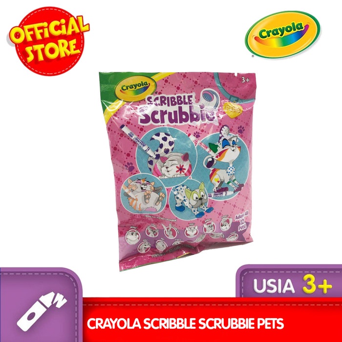 

(BISA COD) CRAYOLA Scribble Scrubbie Pets