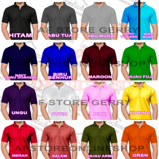 Kaos Kerah Polo  Shirt  BORDIR SABLON  Pria Wanita Kaos 