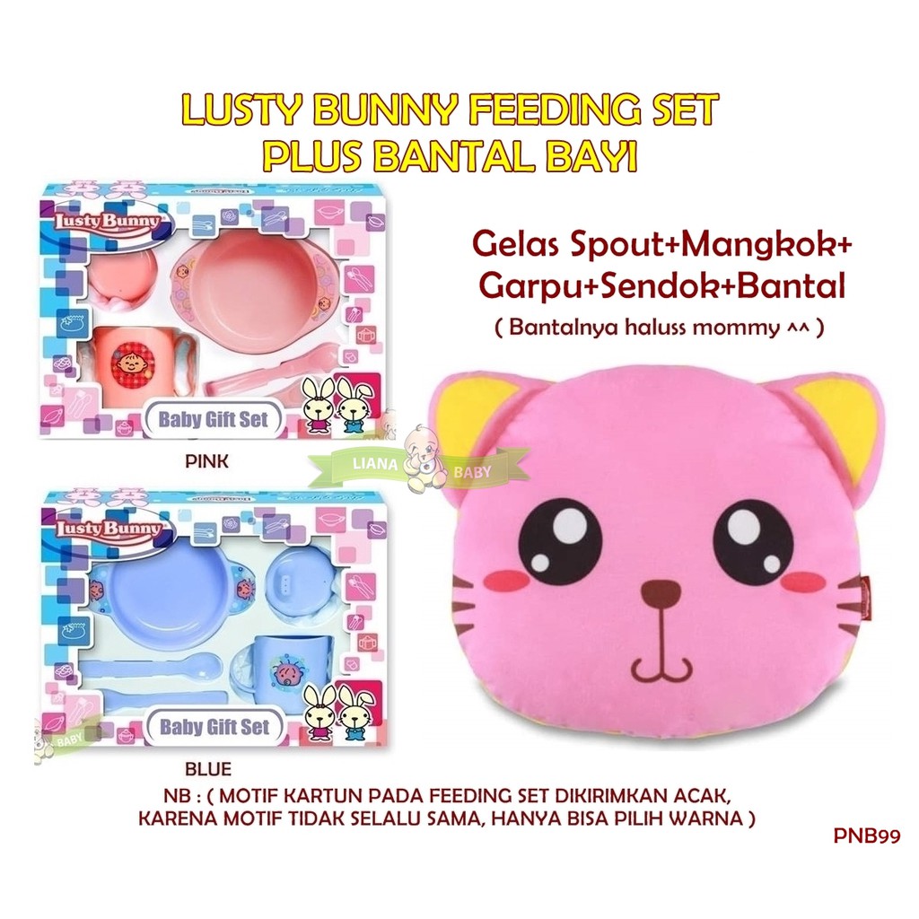 PNB99 LUSTY BUNNY FEEDING SET PLUS BANTAL BAYI pb0001