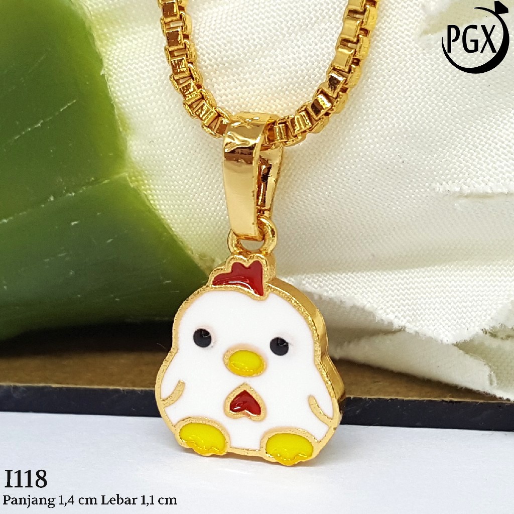 PGX Liontin Kalung Xuping Wanita Perhiasan Lapis Emas Aksesoris Fashion - I118