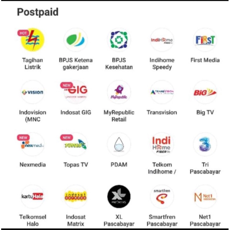 Tagihan Pln,bpjs,pdm,indihome dll free admin