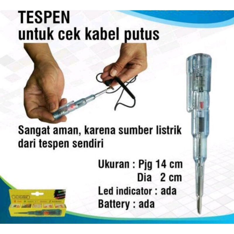 tespen cek kabel putus