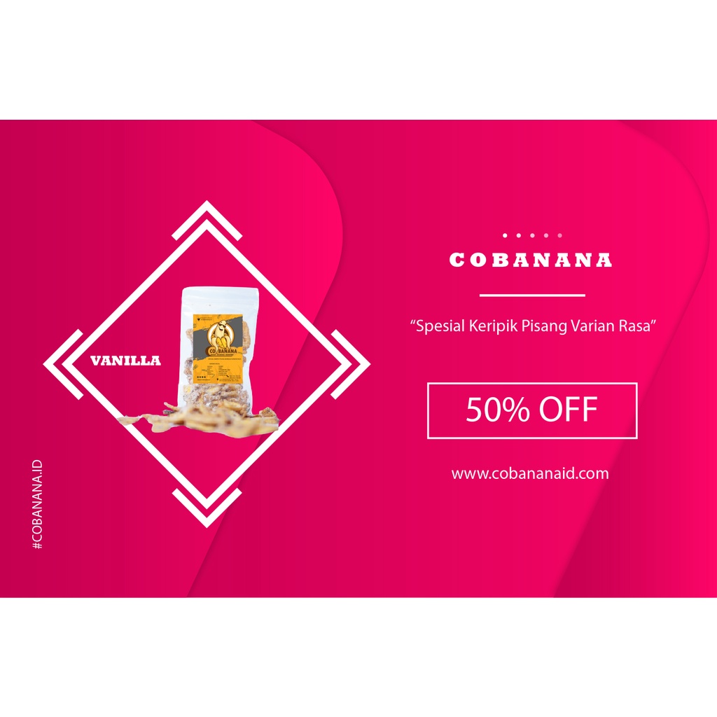 

(COD) COBANANA KERIPIK PISANG VARIAN RASA VANILLA