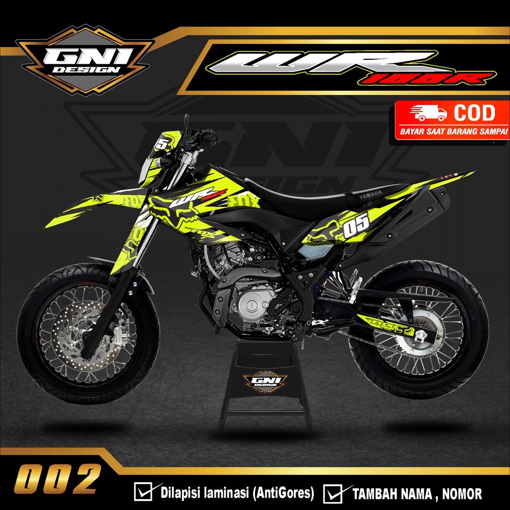 (BISA COD) Decal Sticker Motor WR155 Full Body Variasi Decal WR Supermoto Aksesoris Stiker Dekal Sti