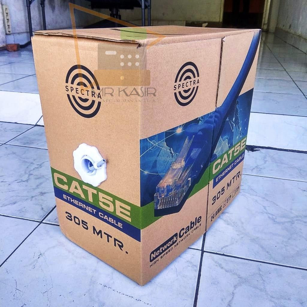 Cable UTP LAN Cat 5E SPEKTRE / Kabel Jaringan LAN per Dus