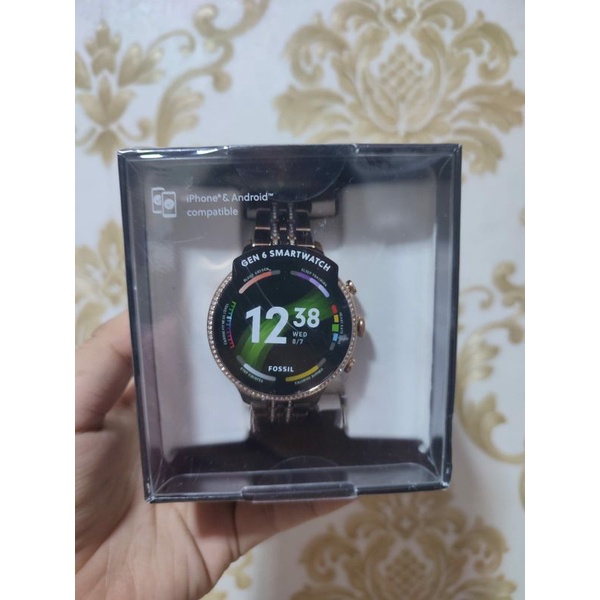 fossil smartwatch gen 6 FTW6077 rose gold stainless steel