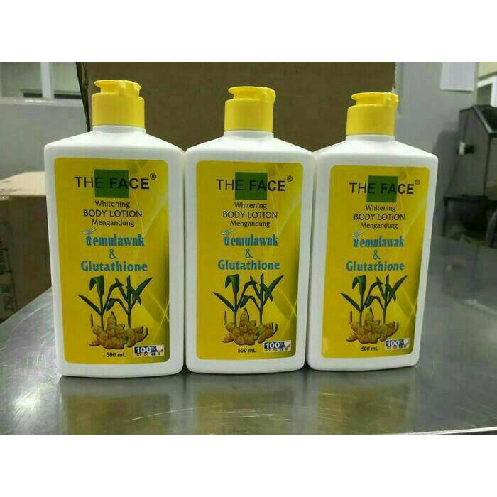 THE FACE TEMULAWAK BODY LOTION 500ml BPOM LOTION TEMULAWAK THE FACE