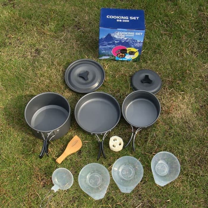 Best Item! COOKING SET DS 300 PANCI SET DS300 NESTING ALAT MASAK OUTDOOR CAMPING