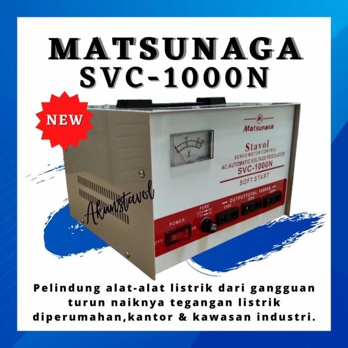 Stavolt New Matsunaga Svc-1000N - Stabilizer Listrik Matsunaga 1000 W