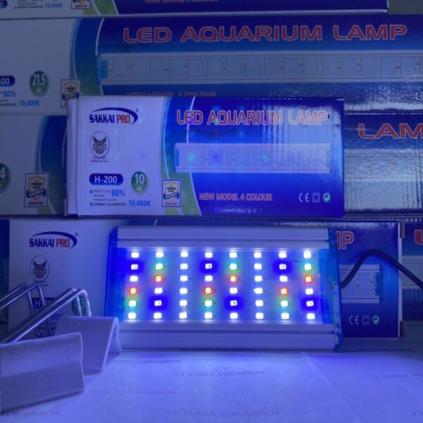 Lampu Aquascape 20cm Sakkai Pro H-200 LED 10W RGBW WRGB Aquarium 20 cm