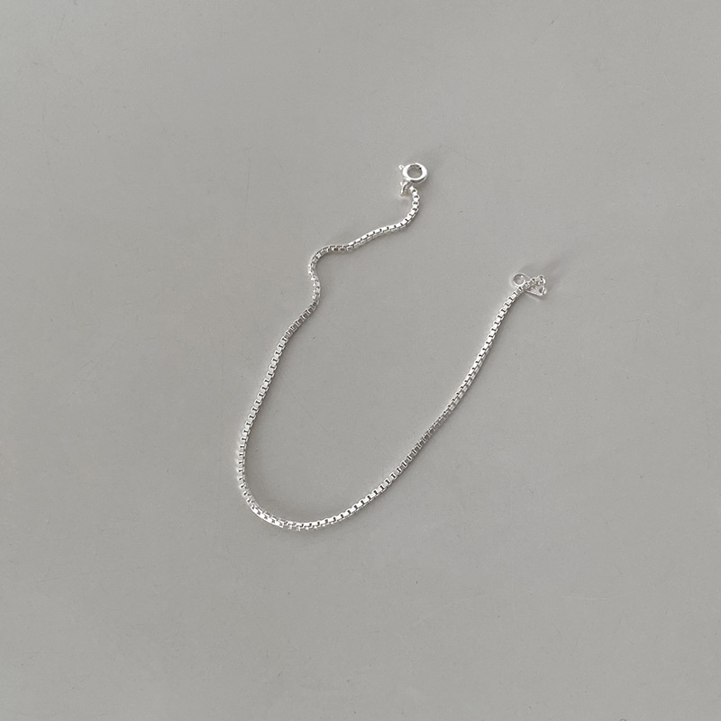 Gelang Rantai S925 Sterling Silver Gaya Korea Untuk Wanita